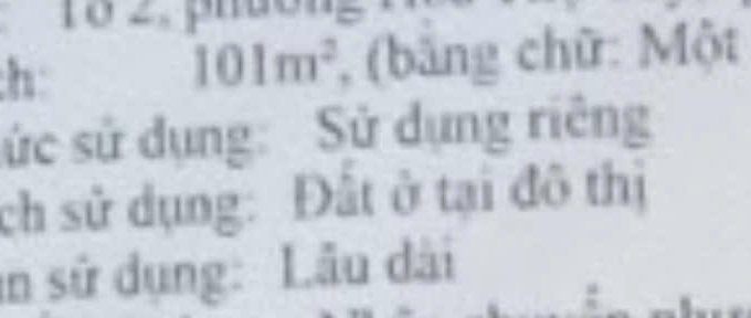 Bán  đất  kiệt  đường Nguyễn Phú Hường, Cẩm lệ , Đà Nẵng cách đường chính tầm 20m