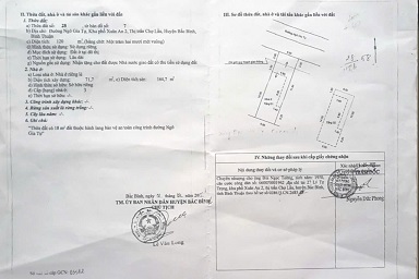 Bán nhà 1 trệt 1 lầu mặt tiền đường Ngô Gia Tự, khu phố Xuân An 2, Thị trấn chợ Lầu, Huyện Bắc Bình, Tỉnh Bình Thuận