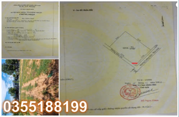 ☀️Chính chủ bán nhanh lô đất 2MT trung tâm TT Lương Sơn, Bắc Bình, Bình Thuận.Lh 0355188199