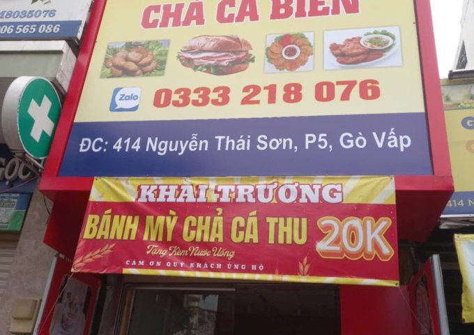 Do bận con nhỏ nên sang gấp mặt bằng đường lớn Nguyễn Thái Sơn