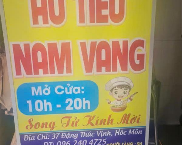 Chính chủ cần sang quán hủ tiếu Nam Vang giá 75 triệu – 37 Đặng Thúc Vịnh, Hóc Môn, HCM