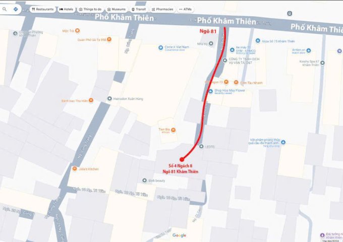 Chính chủ bán nhà số 4 ngách 8 ngõ Tô Tiền, 81 Khâm Thiên vào, Đống Đa, Hà Nội