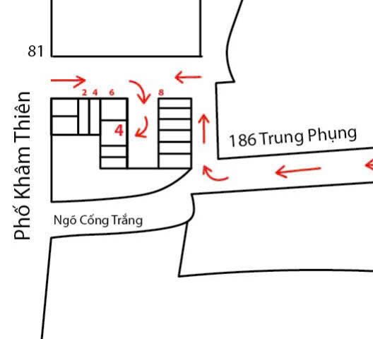 Chính chủ bán nhà số 4 ngách 8 ngõ Tô Tiền, 81 Khâm Thiên vào, Đống Đa, Hà Nội