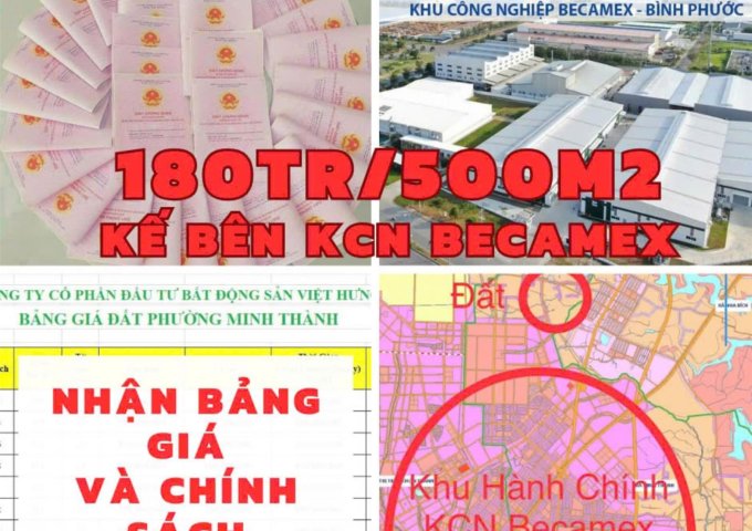 Bán Đất sổ Sẵn Ngay KCN Becamex Bình Phước Giá Chỉ 960 Nghìn/m2.Đừờng DH01. Phường Minh Thành, Kp5, Thị xã Chơn Thành, Tỉnh Bình Phước