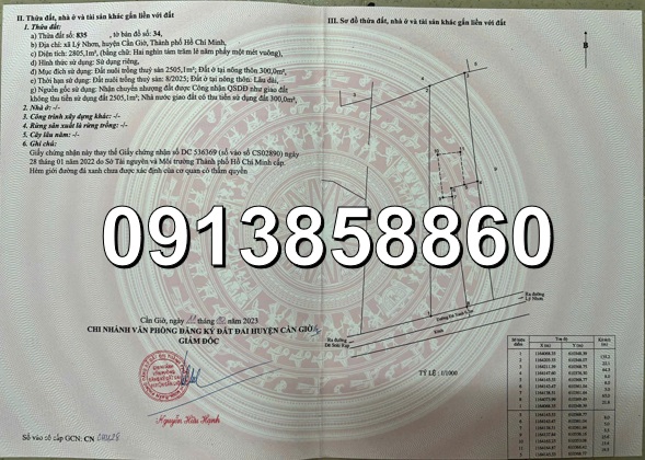 ☀️Chính chủ bán gấp đất tại đường Xương Cá Số (1 và 2) xã Lý Nhơn, Cần Giờ, TPHCM, giá đầu tư, 0913858860