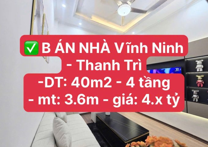 Cần bán nhà vĩnh ninh thanh trì 