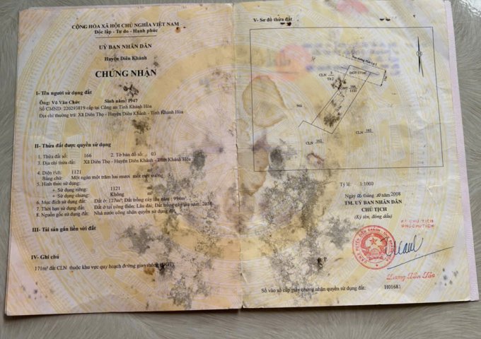 Chính chủ cần bán nhà và đất tại Khánh Hoà