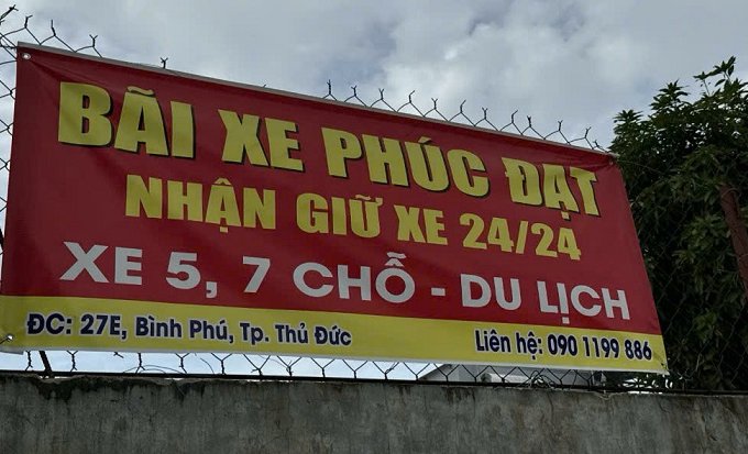 Dịch vụ bãi giữ xe ô tô 24/24 tại Bình Phú, TP Thủ Đức, TP HCM