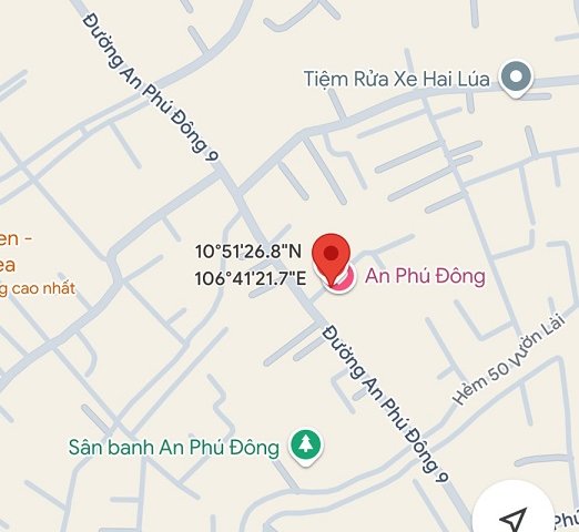 Chính chủ cần bán gấp lô đất rẻ đẹp đầu tư ở hấp dẫn , hẻm xe tải -  An Phú Đông 9 , Q12 , HCM