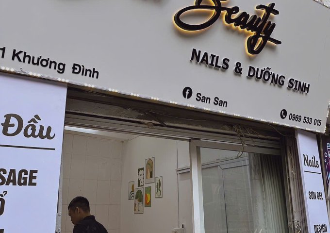 Vì lí do cá nhân e cần sang nhượng cửa hàng Nails & Gội tại Mặt phố Khương Đình