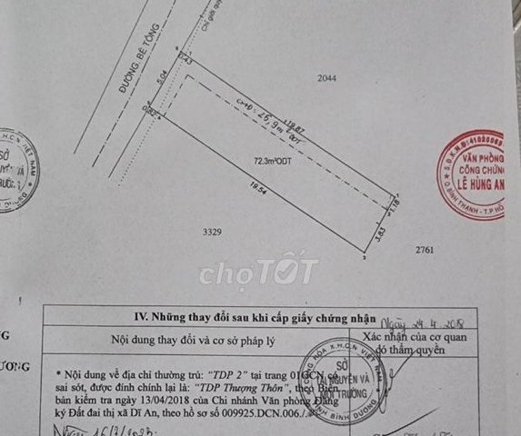 Chính chủ bán nhà 1 trệt, 1 lửng, 1 lầu Diện tích xây dựng 170m2