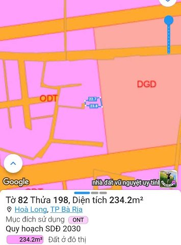 Chính chủ bán lô đất diện tích 235m2