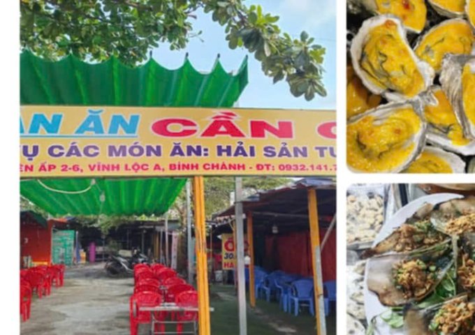 Chính chủ cần sang nhượng quán khu vực vĩnh lộc A gần chợ mặt tiền đường