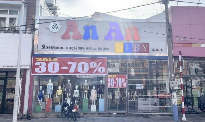 SANG NHƯỢNG MẶT BẰNG  Vị Trí : khu phố chợ Lái Thiêu, Thuận An, Bình Dương