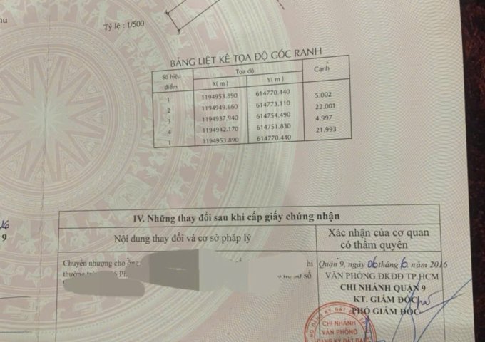 Chính chủ cần bán lô đất tại Phú Hữu, Quận 9 Địa chỉ: Phường Phú Hữu - Quận 9 - Tp.Hcm