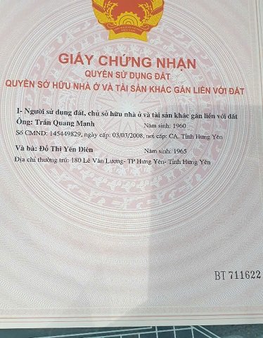 Duy nhất! Một lô đất vàng tại Xã An Viên - Huyện Tiên Nữ - Hưng Yên dành cho ai nhanh tay nhất