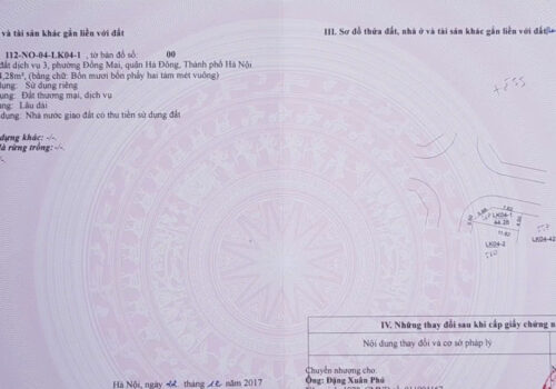 Chính chủ bán duy nhất 1 lô góc LK04 – 1 khu đất dịch vụ 3 Đồng Mai.