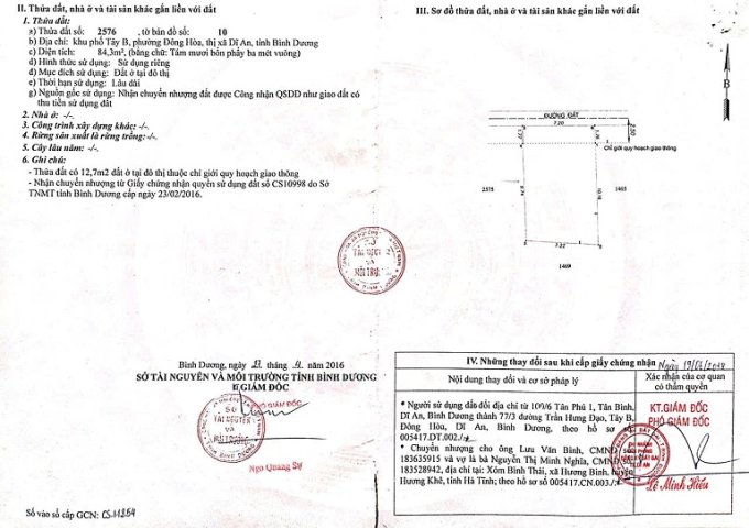 CHÍNH CHỦ BÁN NHÀ TẠI TP.DĨ AN - BÌNH DƯƠNG