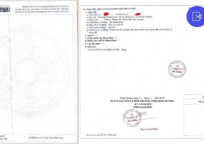 Bán nhà mặt tiền NA7 ngang 10M, dài 20M, Hướng Nam, Gần Chợ 78 79. Đường Lớn 20M, Vsip1, 02 Sổ Đỏ.