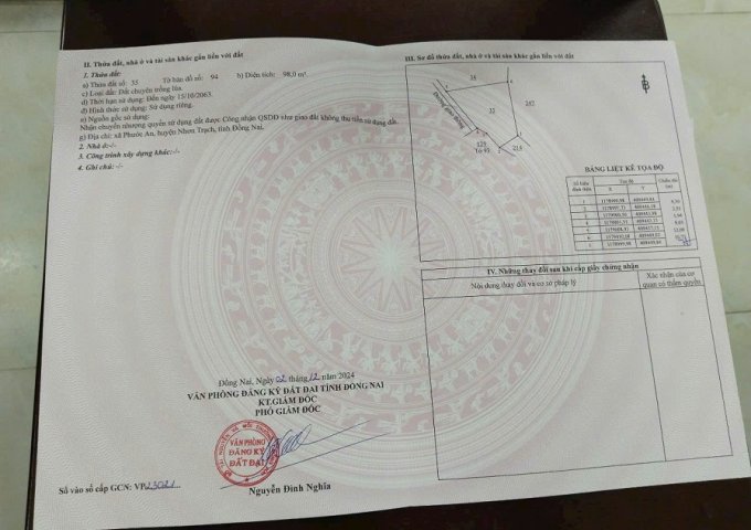 CẦN BÁN LÔ ĐẤT ĐẸP TẠI NHƠN TRẠCH ĐỒNG NAI