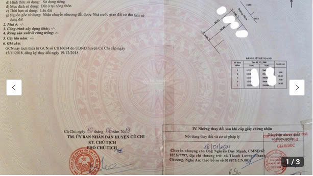 Chính chủ bán đất Đường 177 xã Bình Mỹ, Củ Chi, DT 102,4 m2