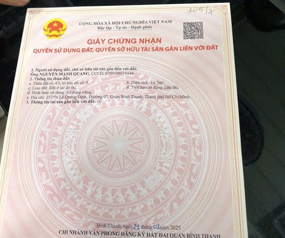 Chính chủ cần bán nhà 2 tầng gần Bệnh viện Gia Định, Quận Bình Thạnh, TP HCM