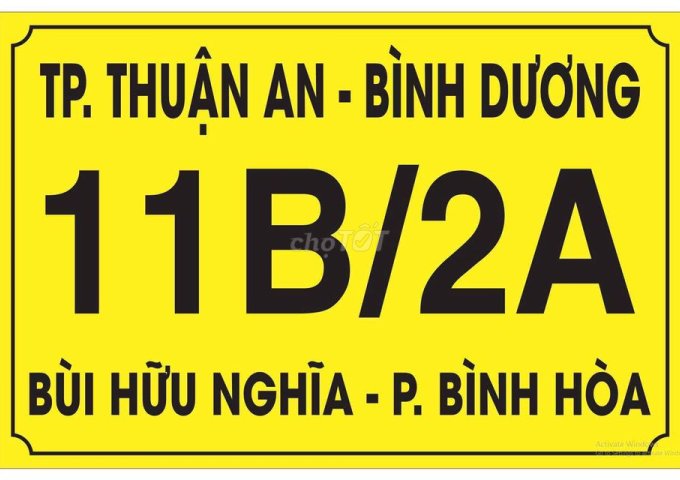 Cho thuê nhà 1 trệt 1 lầu đường Bùi Hữu Nghĩa, Phường Bình Hoà, TP Thuận An.