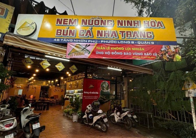 SANG NHƯỢNG MẶT BẰNG mặt tiền đường Tăng Nhơn Phú , gần trường CĐ Công Thương