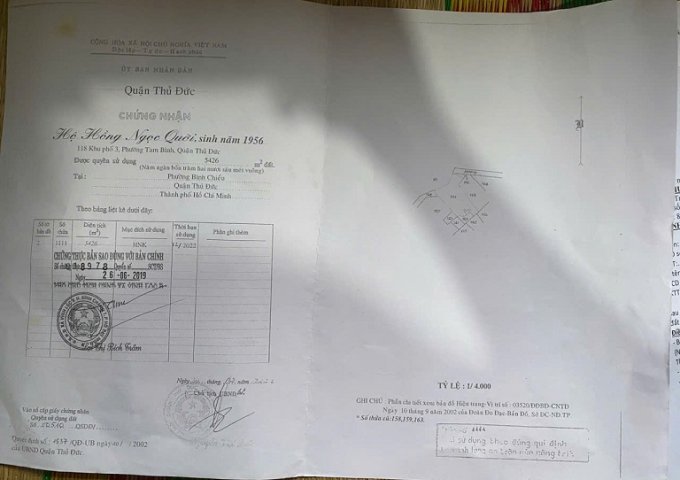 Chính Chủ Cần Bán Lô Đất Kèm Nhà Cấp 4 Tại Bình Chiểu, TP Thủ Đức.