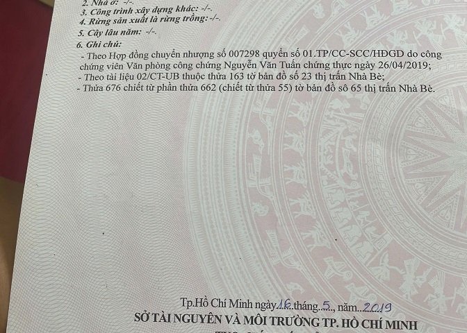 SỞ HỮU NGAY ĐẤT Ở, KINH DOANH, ĐẤT THỔ CƯ MẶT TIỀN RỘNG TẠI NHÀ BÈ - TPHCM