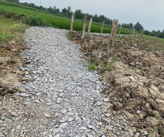 Bán đất chính chủ ngang 9,22m nở hậu 9,9m dài 63,54m tổng diện tích 704,7mv đất cây lâu năm có 100mv thổ cư