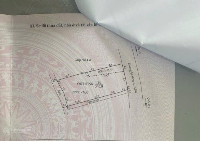 Chính chủ người Thái cần bán nhà đất 540m2