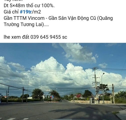 Bán Đất Khu VIP Đất Vàng Trung Tâm Thành Phố Tại KP1 - Phường 3 - TP. Tây Ninh