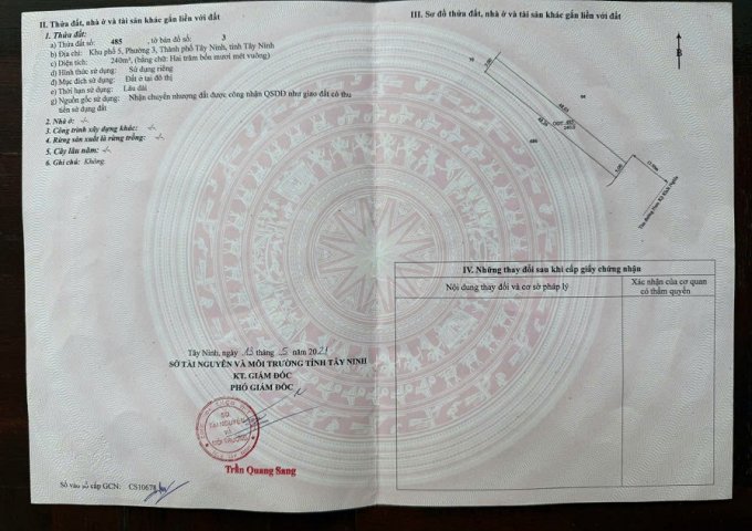 Bán Đất Khu VIP Đất Vàng Trung Tâm Thành Phố Tại KP1 - Phường 3 - TP. Tây Ninh