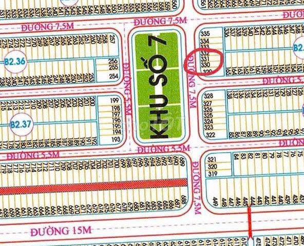 Chính chủ TĐC Hòa Sơn 7 - Đối diện công viên, Đất thổ cư Bán nhanh lô TĐC Hòa Sơn 7.