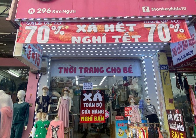 Chính chủ cho thuê cửa hàng kinh doanh mặt phố Kim Ngưu Hai Bà Trưng Hà Nội