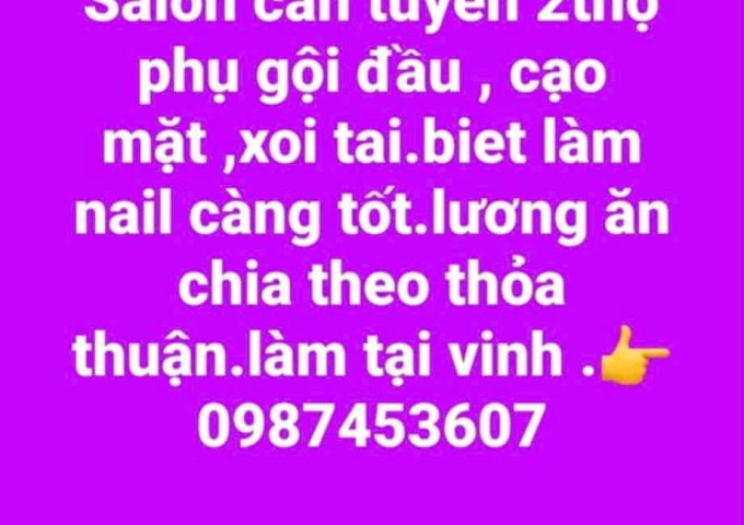Salon tóc HƯƠNG số 48 đường Mai Lão Bạng Xóm 9 Nghi Phú Vinh Nghệ An CẦN TUYỂN: