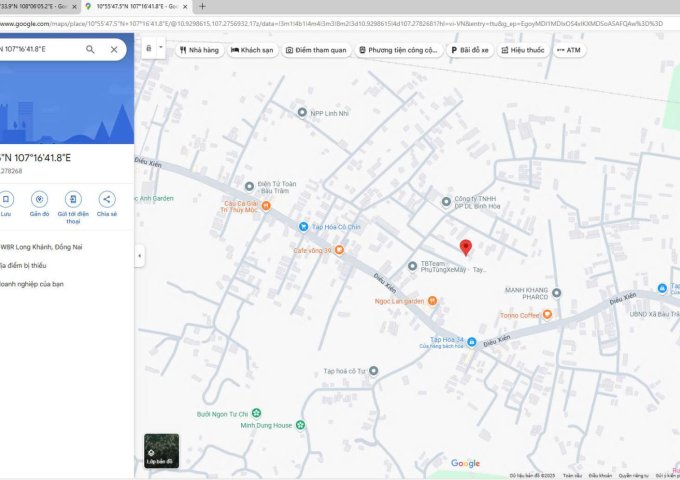 Bán đất tại Điểu Xiển, Bàu Trâm, Long Khánh, Đồng Nai, 850 triệu, 100m2 view đẹp