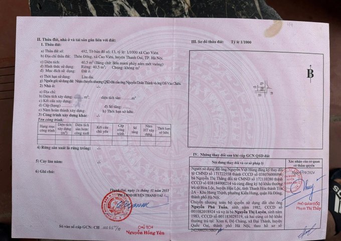 NHÀ CHÍNH CHỦ - GIÁ TỐT - Vị Trí Đẹp Tại Thôn Đống, Xã Cao Viên, Huyện Thanh Oai, TPHN