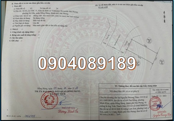 ⭐Chính chủ bán nhanh lô đất tại khu TĐC Vinhome Cầu Bính, Hồng Bàng, Hải Phòng, 58tr/m2; 0904089189