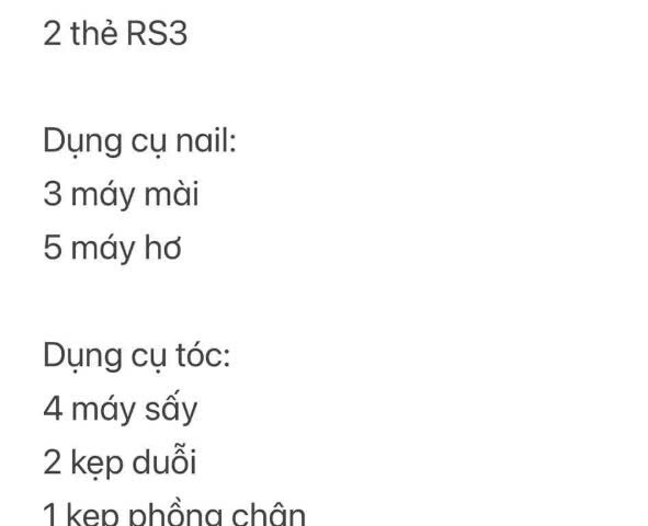 CHÍNH CHỦ CẦN SANG TIỆM NAIL - TÓC - GỘI TÂN PHÚ