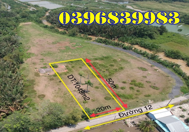 ⭐Chính chủ bán đất MT đường12, huyện Nhà Bè, Tp Hồ Chí Minh. 9,5tỷ, 0396839983