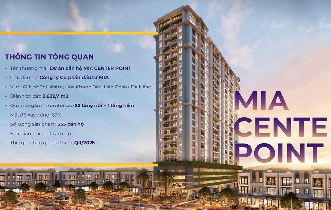 MIA CENTER POINT – ĐẦU TƯ GIÁ TỐT, CHO THUÊ HIỆU QUẢ, TĂNG GIÁ ĐỀU ĐẶN