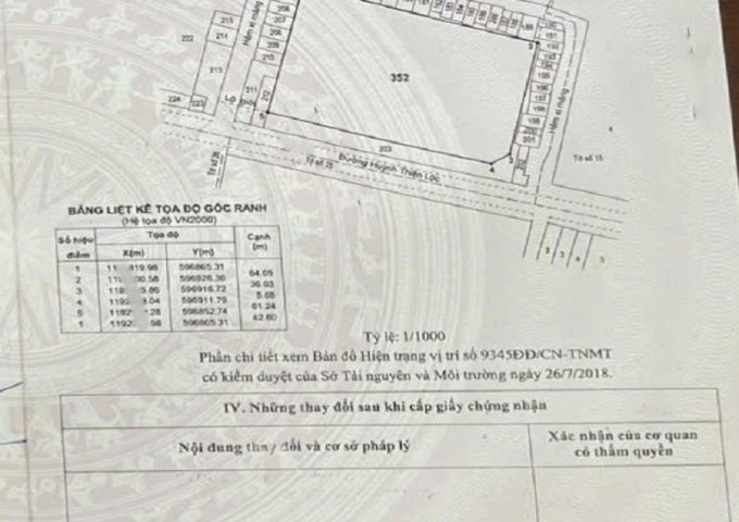 Bán nhà mặt tiền KD Huỳnh Thiện Lộc, Hoà Thạnh, Tân Phú, 2663m2, C4, nhinh 80tr.m2