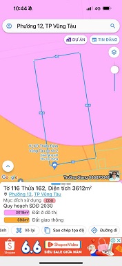 Bán Lô Đất Full Hồng Quy Hoạch Xây Dựng Cao Tầng Ngay Phường 12, Thành Phố Vũng Tàu, BRVT