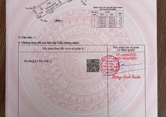 Còn 1 lô duy nhất Đất đường 6m thông Tô Ký, Thới Tam Thôn, Hóc Môn