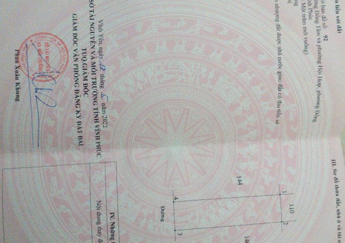 Bán đất KĐT Center City, Vĩnh Yên, Vĩnh Phúc. DT 100m2 Giá 2.8 tỷ