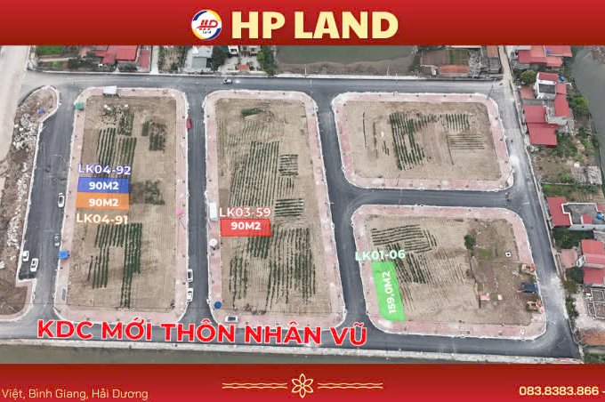 Hãy sở hữu ngay lô đất nền tại khu dân cư mới Nhân Vũ, Nguyễn Trãi, Ân Thi, Hưng Yên.