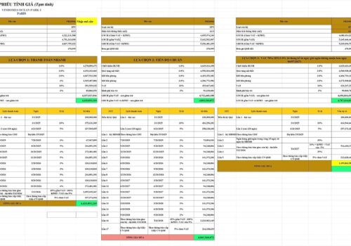 Bán (nhượng cọc) dự án căn góc 2 PN căn 0904, tầng 9 trục 4 PR2 – Vinhomes Ocean Park, Gia Lâm, HN