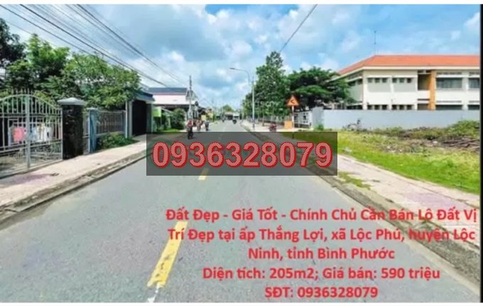 ⭐️Bán đất vị trí đẹp tại Lộc Ninh, Bình Phước, 590tr, 0936328079
